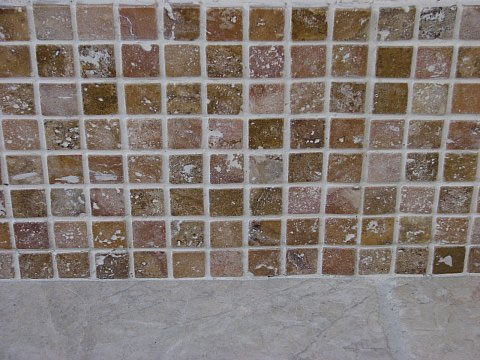 travertine chipped edge brushed